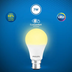 Philips b22d LED Bulb, (Golden Yellow, 7W) Pack of 2