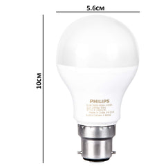 Philips Base B22 7-Watt LED Bulb (Pack of 4, Cool Day Light)