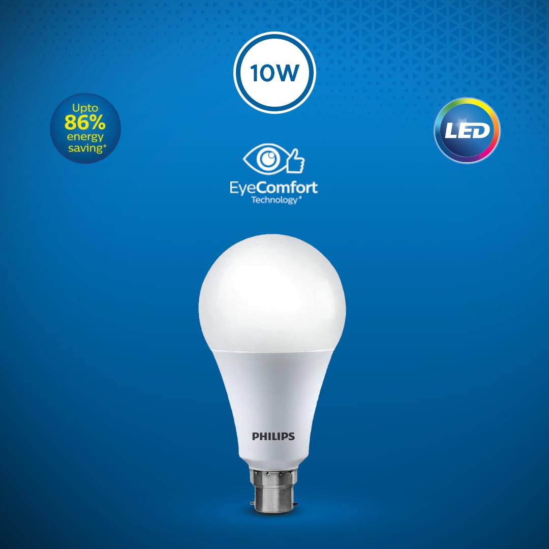Philips Ace Saver 10W B22 LED Bulb,900lm, Cool Day Light, Pack of 3