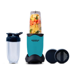 Maharaja Whiteline Neo 1..2..3 Mixer Grinder | 500 W Motor, 20,000 RPM | Long Running Time, Cooler Operation | Durable Coupler, Vacuum Foothold | Stainless Steel Blades | 2 Versatile Jars