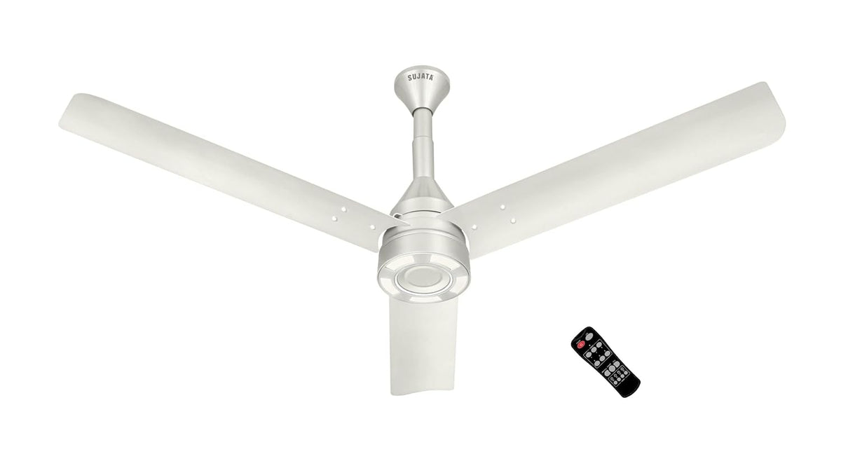 Sujata Halo Air BLDC 1200 mm Underlight Ceiling Fan with Remote (White Chrome)