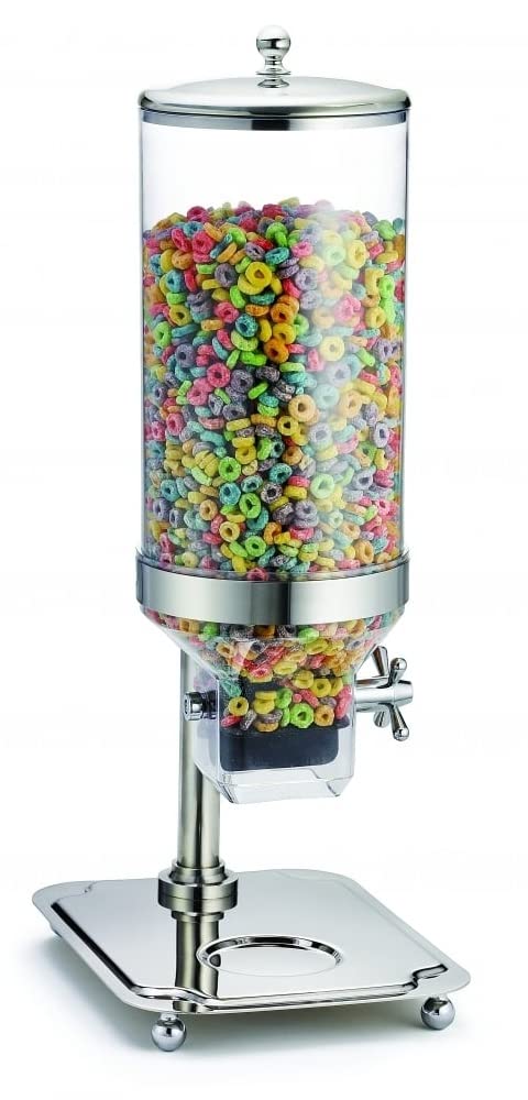 MAZORIA Commercial 4 Ltr Cereal Dispenser Food Dispenser for Cornflakes, Oatmeal, Porridge used in Buffet Breakfast, Cafes, Restaurants & Hotels
