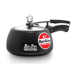 Hawkins Pressure Cooker Contura Hard Anodized Extra Thick Base for Induction, 3.5 L (Black)