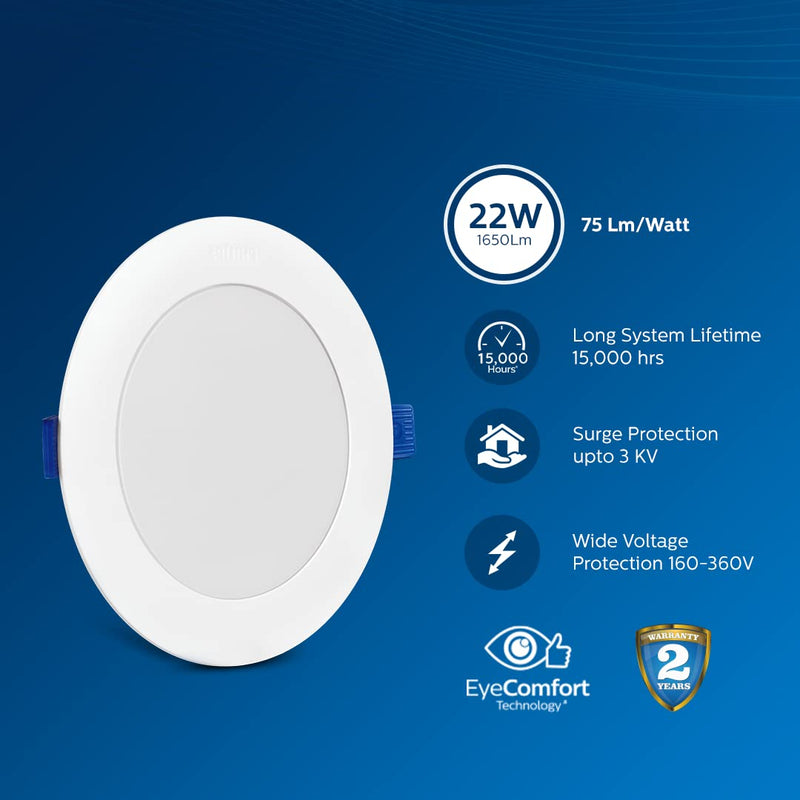 Philips Astra Sleek 22-watt Round LED Downlighter