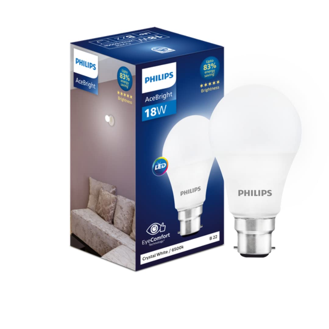 Philips 18-watt LED Bulb - AceBright High Wattage LED Bulb (Pack of 2)