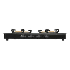 Faber high efficiency 4 Brass Burner gas stove, ISI Certified gas stove, with Jumbo Burner, Manual Ignition,double drip 