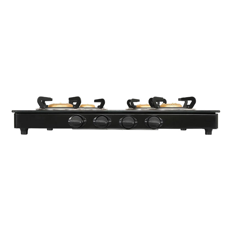 Faber high efficiency 4 Brass Burner gas stove, ISI Certified gas stove, with Jumbo Burner, Manual Ignition,double drip 