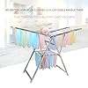 Priya Heavy Duty Rust-Free Stainless Steel Foldable Storage Cloth Drying Stand/Clothes Dryer Stands/Laundry Racks with for Indoor/Outdoor/Balcony (Butterfly Model) (L-68 inch * W-22 inch * H-36 inch)