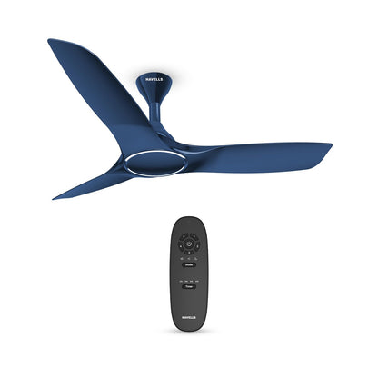 Havells Stealth Air BLDC Wood 1200mm Premium Ceiling Fan with 100% Pure Copper|5 Star Rating|Remote Controlled |Watt: 40|Air Flow: 245 cmm|Speed: 280 RPM|Free Installation |2 Year Warranty (Walnut)