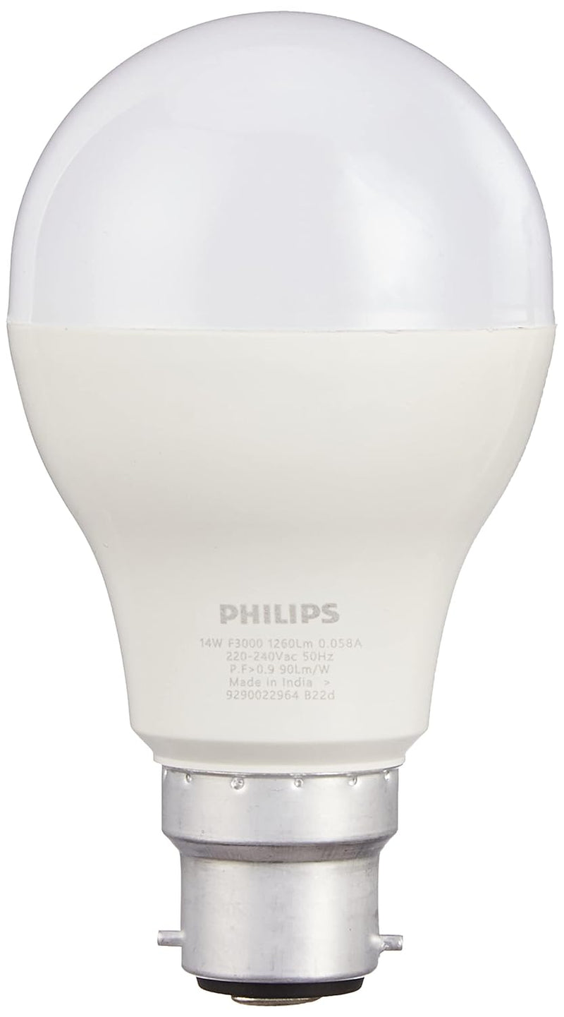 Philips 14W B22 LED Warm White Bulb, Pack of 2 (Stellar Bright)