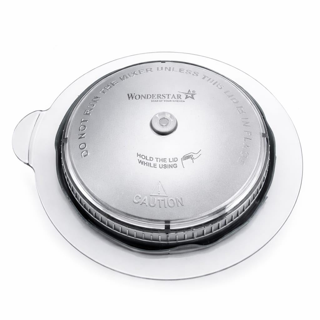 Flat Jar Lid (1000 ml Medium Steel Jar) | Compatible with Sujata Mixer Grinder