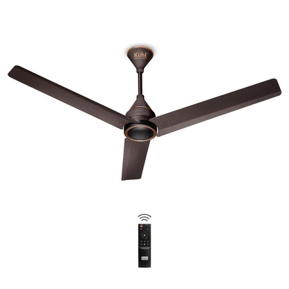 KUHL Arctis A4 1200 mm BLDC 65% Power Saving BLDC Ceiling Fan With Remote | BEE 5 Star Rated & ISI Marked | High Air Flow | 5 Year Warranty on Motor | White Dual