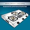 Butterfly Matchless Stainless Steel 3 Burner LPG Gas Stove, Manual Ignition