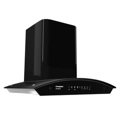 Crompton SensoSmart Curved 60cm Baffle Filter Auto Clean Wall Mounted Chimney Black 1260 CMH - CHD-SSC60BFE-MBL-2