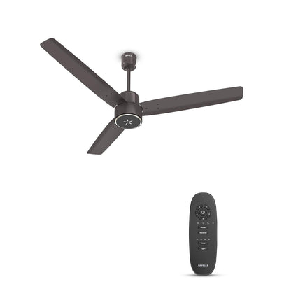 Havells FAB BLDC ULED Ceiling Fan 1200mm, 5 star, LED Speed Indicator, 380 RPM, Up to 65% Savings, Reverse Rotation,4 Speed Modes, Low Wattage 30W, Low Noise, Air Flow:225 CMM, 3 Year Warranty, White
