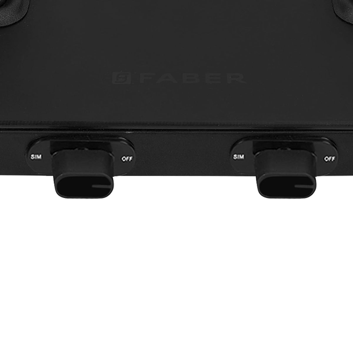 Faber 2 Burner 70Cm Cooktop |Auto Ignition| |Metal Knobs| MS Diamond coated Pan Support | Matt Black Glass Finish |5 Yrs