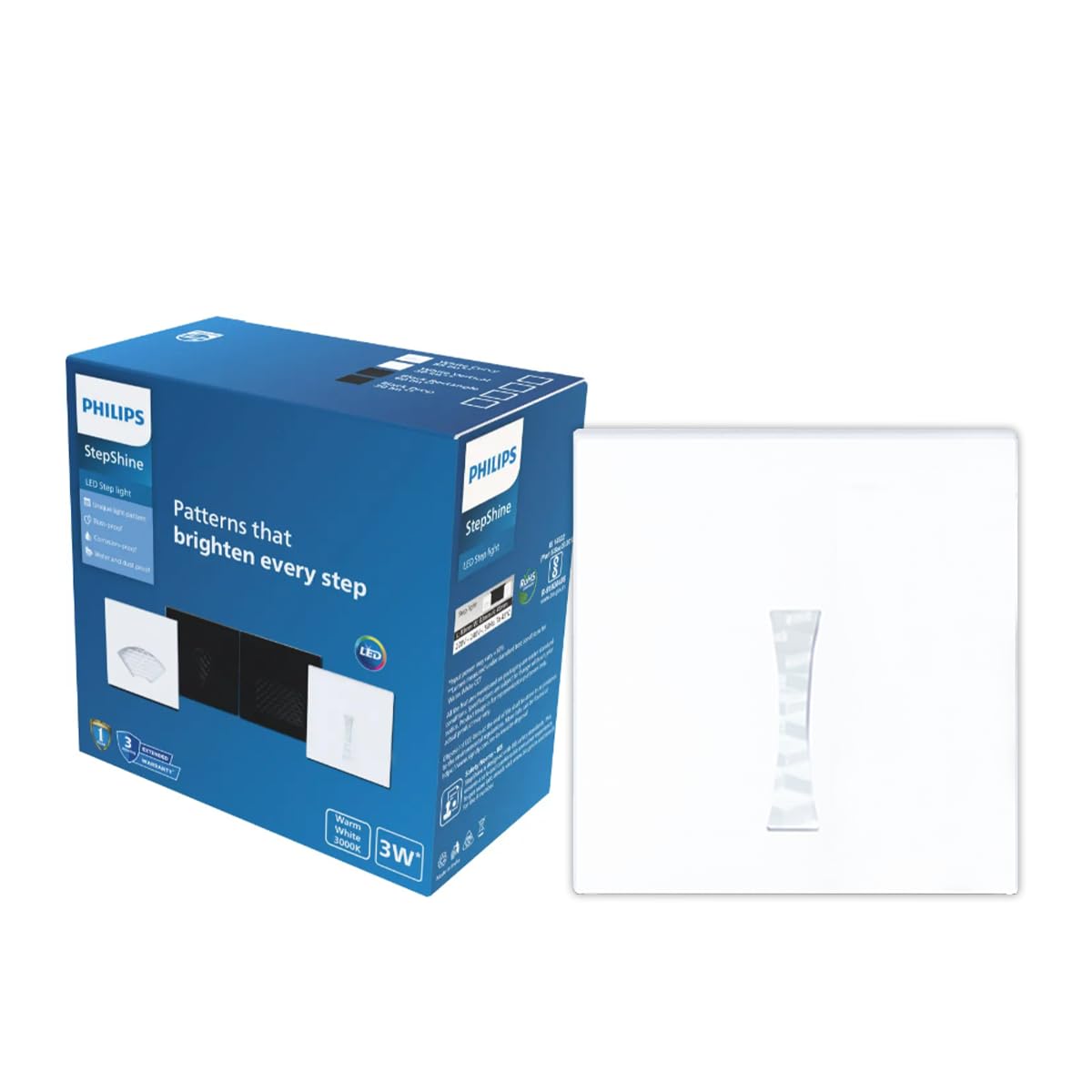 Philips 3W StepShine LED Step Light (White, 915006349507)
