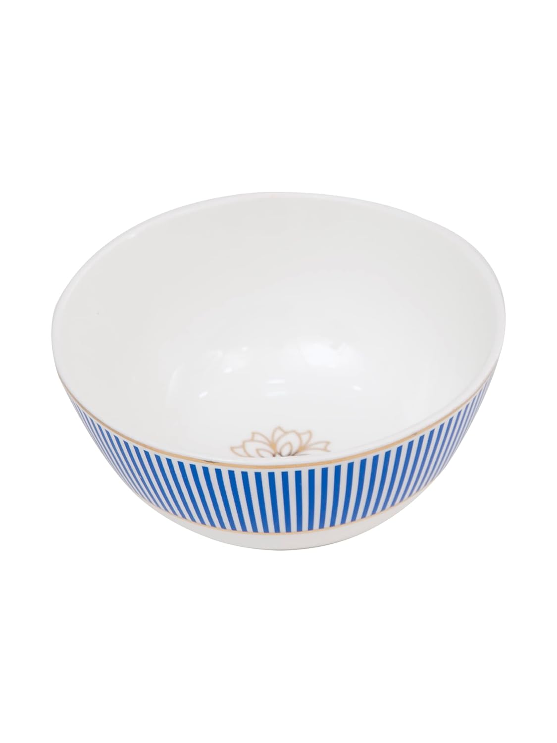 Clay Craft Fine Ceramic Gold Line Premium Classy Dinner Set of 40 - (Blue), for Family of 6, Dinner Set Ceramic, Crockery Set, Dining Set for Dinner, Crockery Set for Gift, Dinner Set 40 Pieces