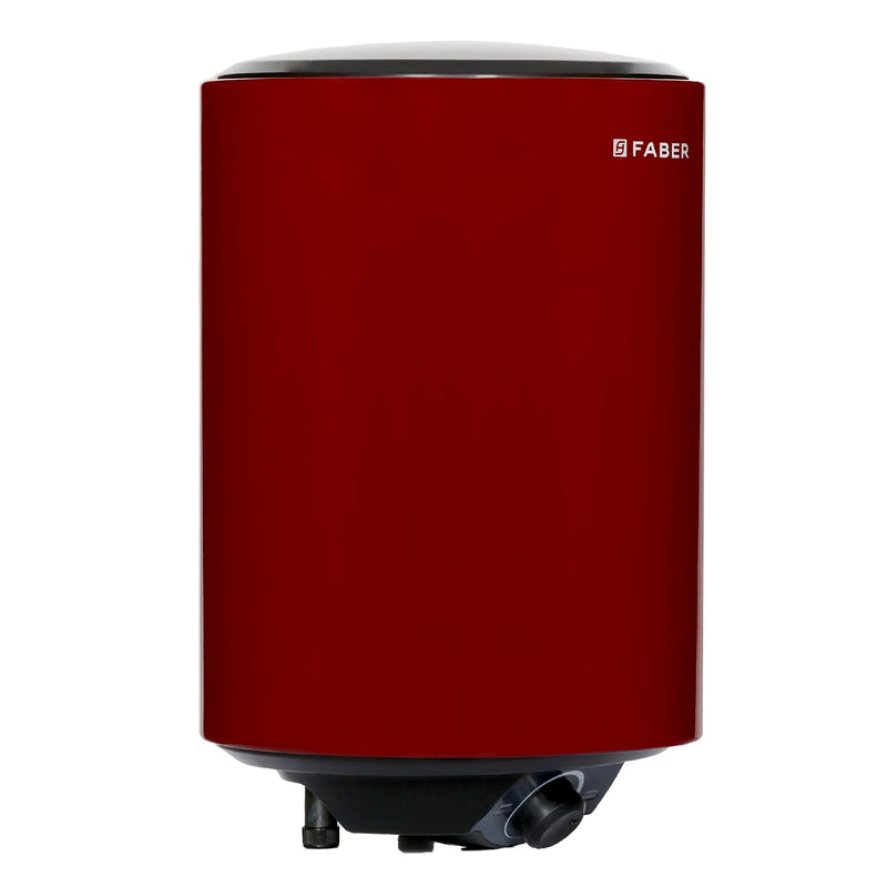 Faber Jazz 15L Vertical Storage Water Heater | Heating Indicator, 8 Bar Pressure, Titanium Glassline Coated Tank, Temper