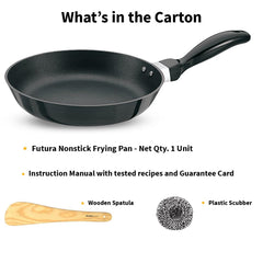 Hawkins Futura 20 cm Frying Pan, Non Stick Fry Pan, Induction Fry Pan, Small Frying Pan, Black (INF20)