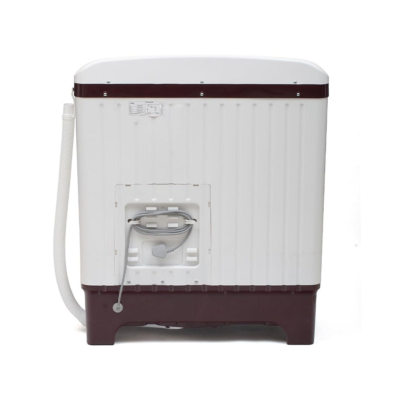 Midea 6.5 kg 5 Star Semi Automatic Top Load Washing Machine Maroon, Rust Proof Body (MWMSA065PPG(MW), Rat Away Feature)
