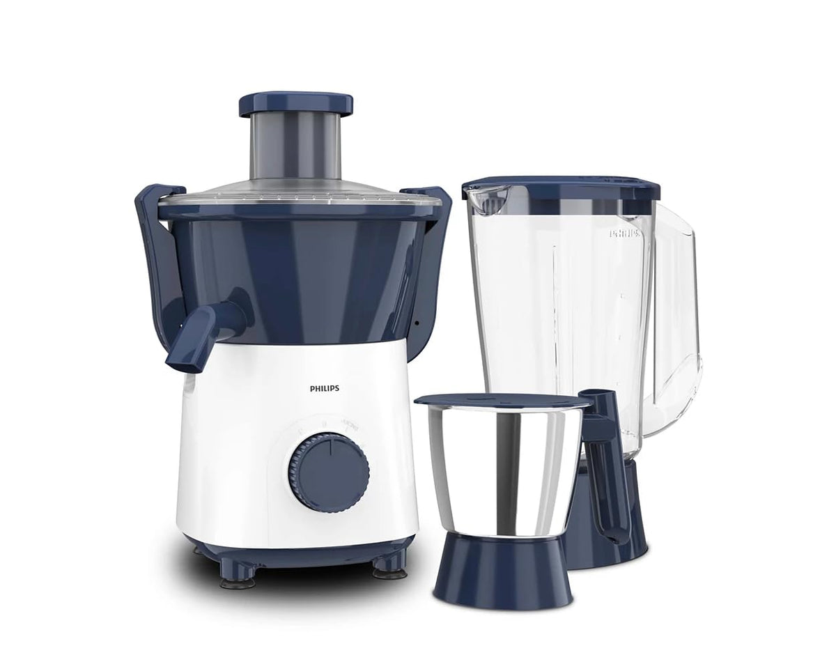 Philips HL7567/03 500W Juicer Mixer Grinder with 2 Stainless Steel Jars, 3 Speed Control with Pulse