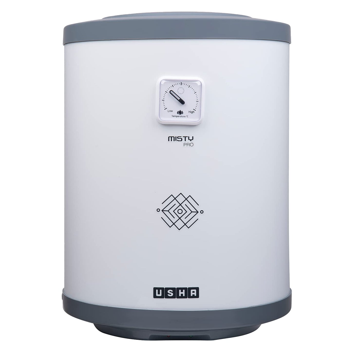 Usha Misty 6 Ltr 2000-Watt 5 Star Storage Water Heater (Grey Magnolia) With Pipes & Free Installation