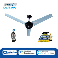 Superfan SuperQ Duocool 1200 mm BLDC Smart Ceiling Fan with IoT & Remote (Onyx Marine)-2