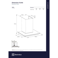 Electrolux 60cm Straight Glass Chimney for up to 180 sqft Kitchen, AutoClean, UltimateTaste 500, Black, ECC6681G-2
