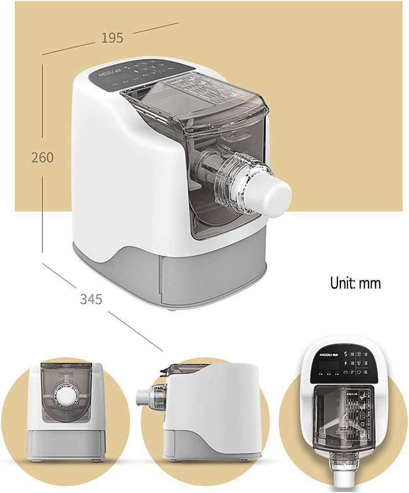 Silver Martini Pasta Maker Machines, Automatic Noodles Adjustable Thickness Settings with 13 Different Module, Noodles Maker Perfect for Spaghetti (Fully Automatic Pasta Maker Machine)