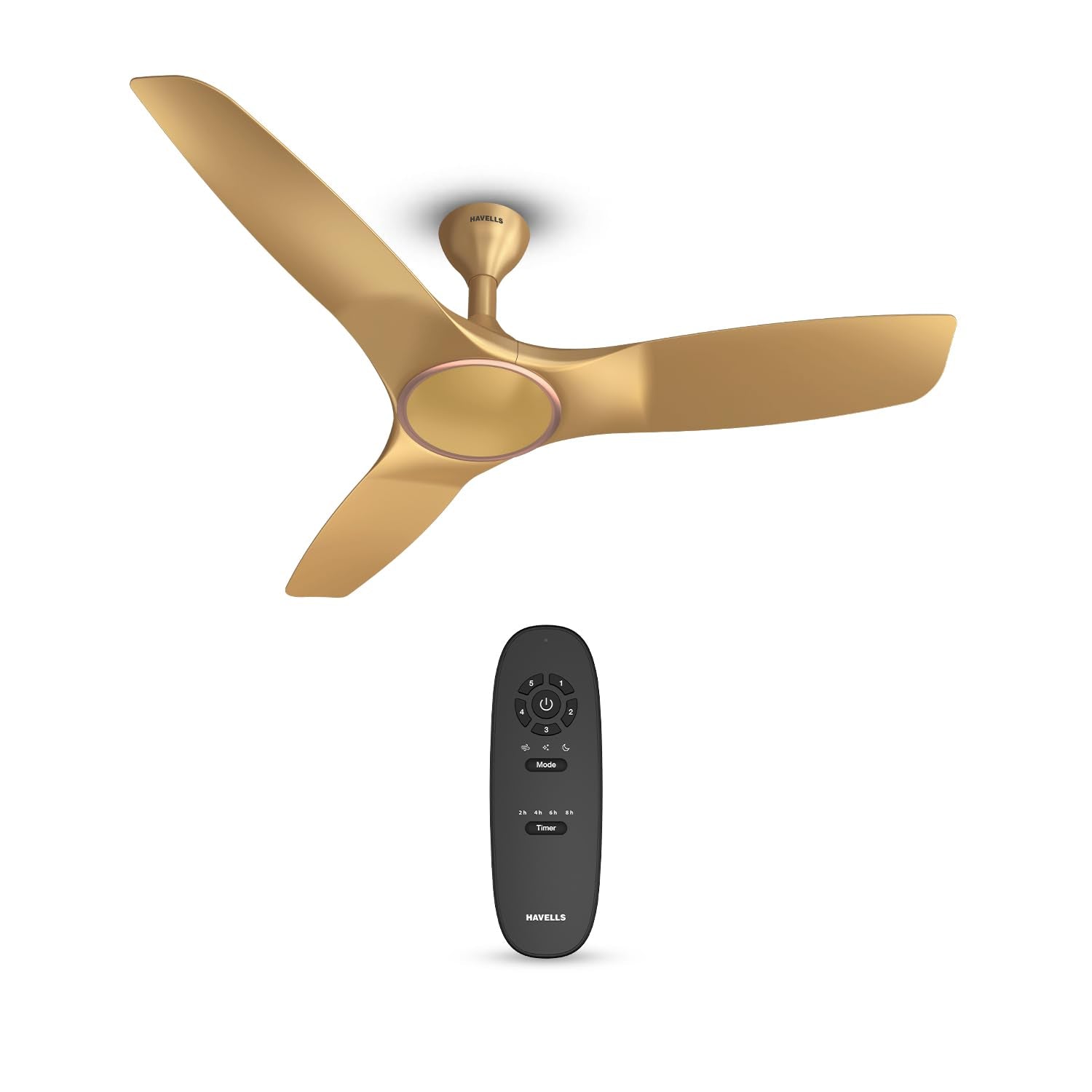 Havells Stealth Air BLDC Wood 1200mm Premium Ceiling Fan with 100% Pure Copper|5 Star Rating |Remote Controlled |Watt: 40|Air Flow: 245 cmm|Speed: 280 RPM|Free Installation|2 Year Warranty (Pinewood)