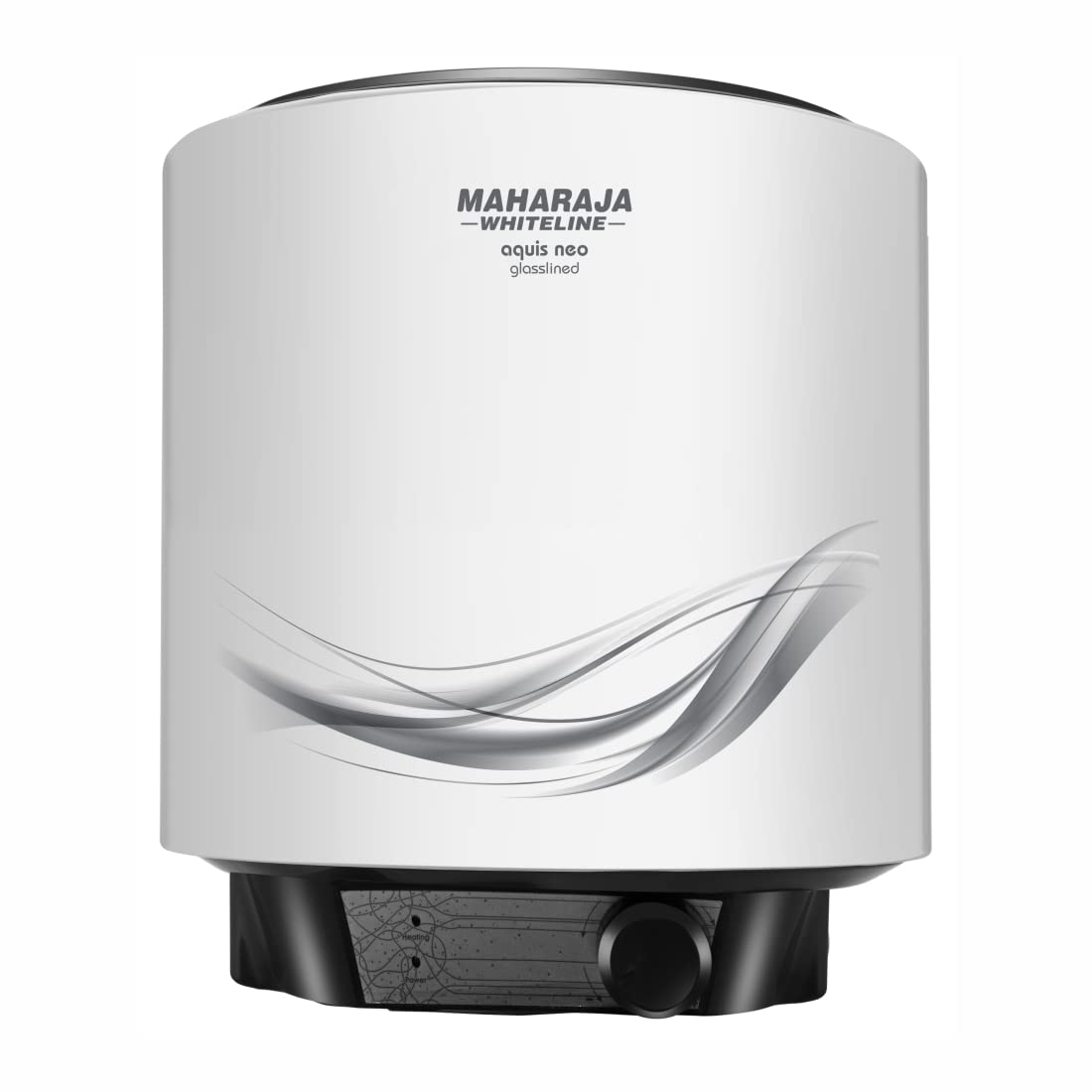Maharaja Whiteline Aquis Neo Storage wall Water Heater, 10 litre, Glasslined coating, Rust & Shock proof Metal Body, Blue & White Color, Free Installation - AQUIS NEO/WH-167