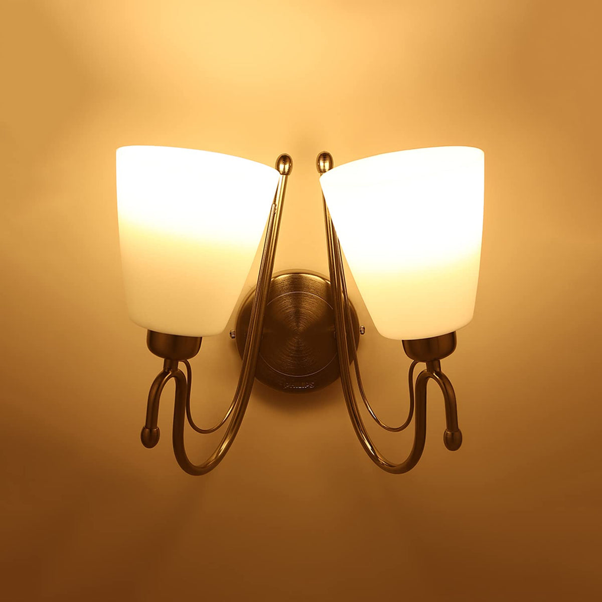 Philips Trendo Double Head 9-Watt Smart Wiz Wi-Fi Enabled LED Wall Light/Wall Lamp for Bedroom, Living Room