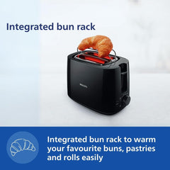 Philips Daily Collection HD2583/90 Toaster, Black