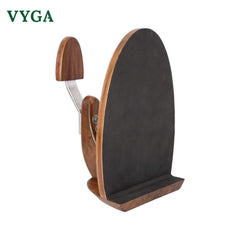 Vyga Curv Teakwood Coconut Scraper with Protection Cap