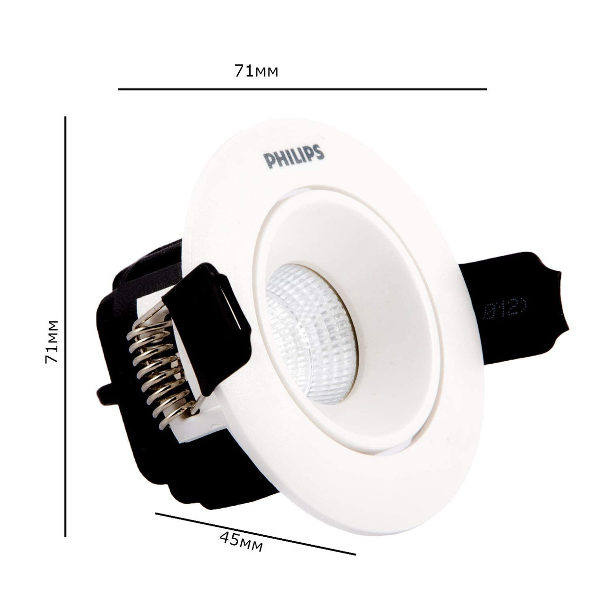 Philips Astra Spots 3-Watt LED COB Lights (Warm White), Pack of 6