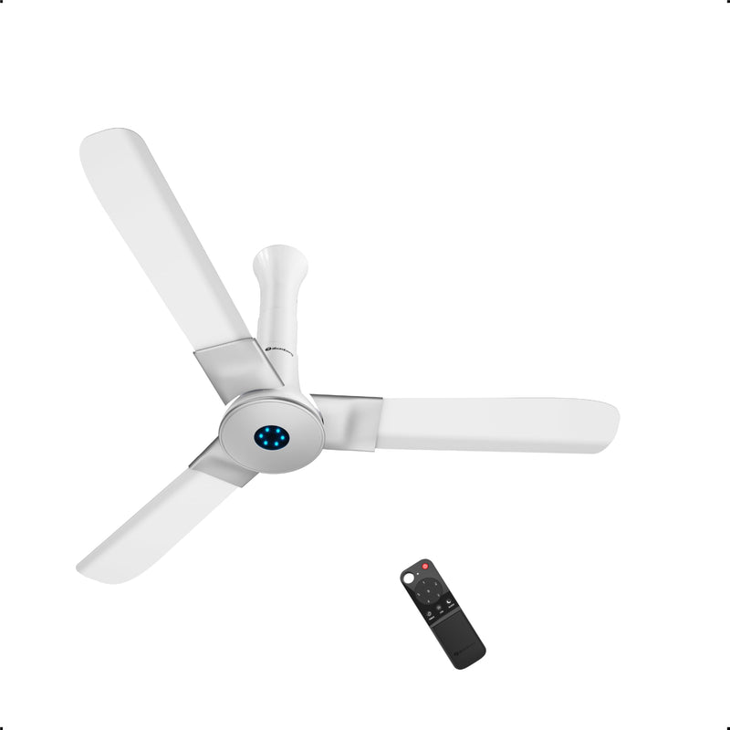 atomberg Studio+ 950mm BLDC Ceiling Fan with Remote Control | BEE 5-star Energy Efficient | New Blade Design | High Air Delivery | LED Speed Indicator | Low noise | 3 Year Warranty (Marble White)