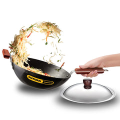 Futura Stir-Fry Wok 3 Litre with Induction Base Without lid