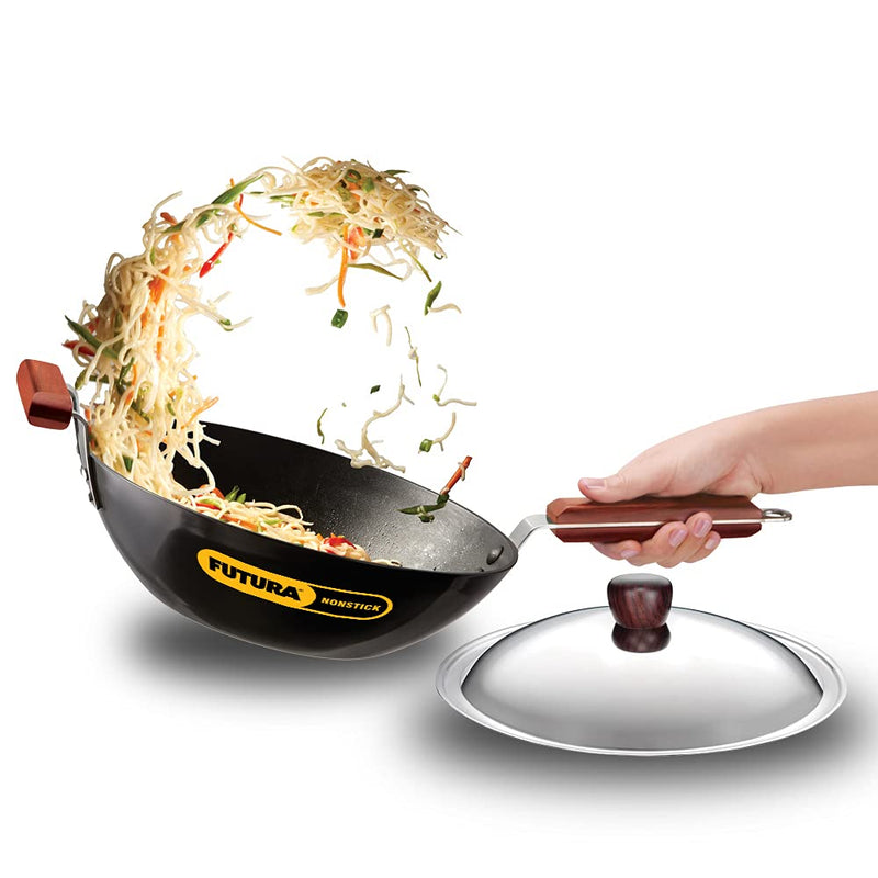 Futura Stir-Fry Wok 3 Litre with Induction Base Without lid