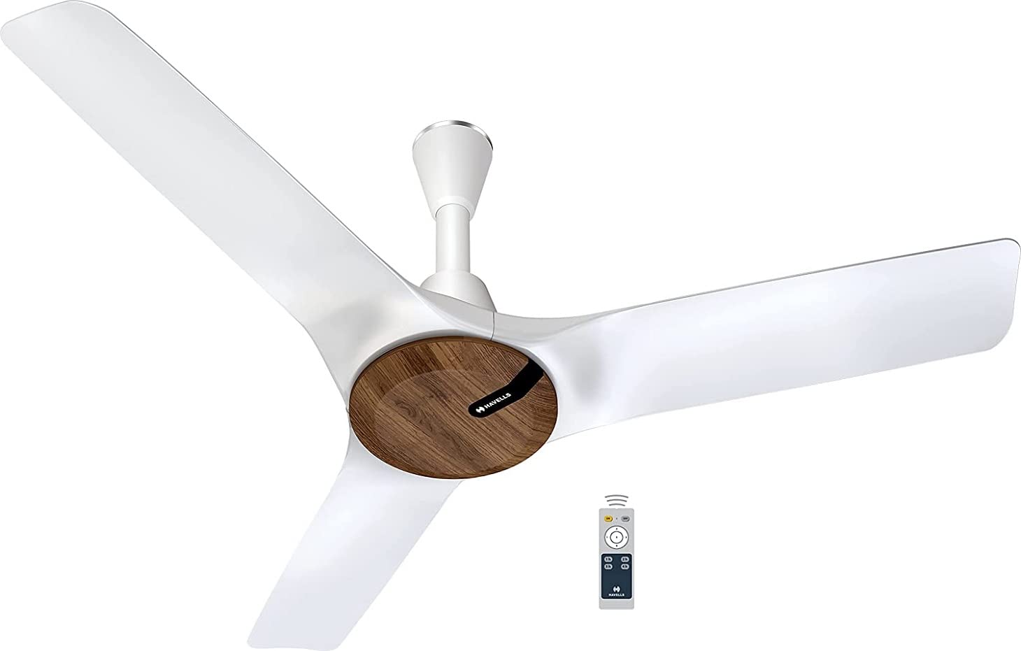 Havells 1200mm Stealth Air BLDC Motor Ceiling Fan | Remote Controlled, High Air Delivery Fan | 5 Star Rated, Upto 60% Energy Saving, 2 Year Brand Warranty | (Pack of 1, Slate)