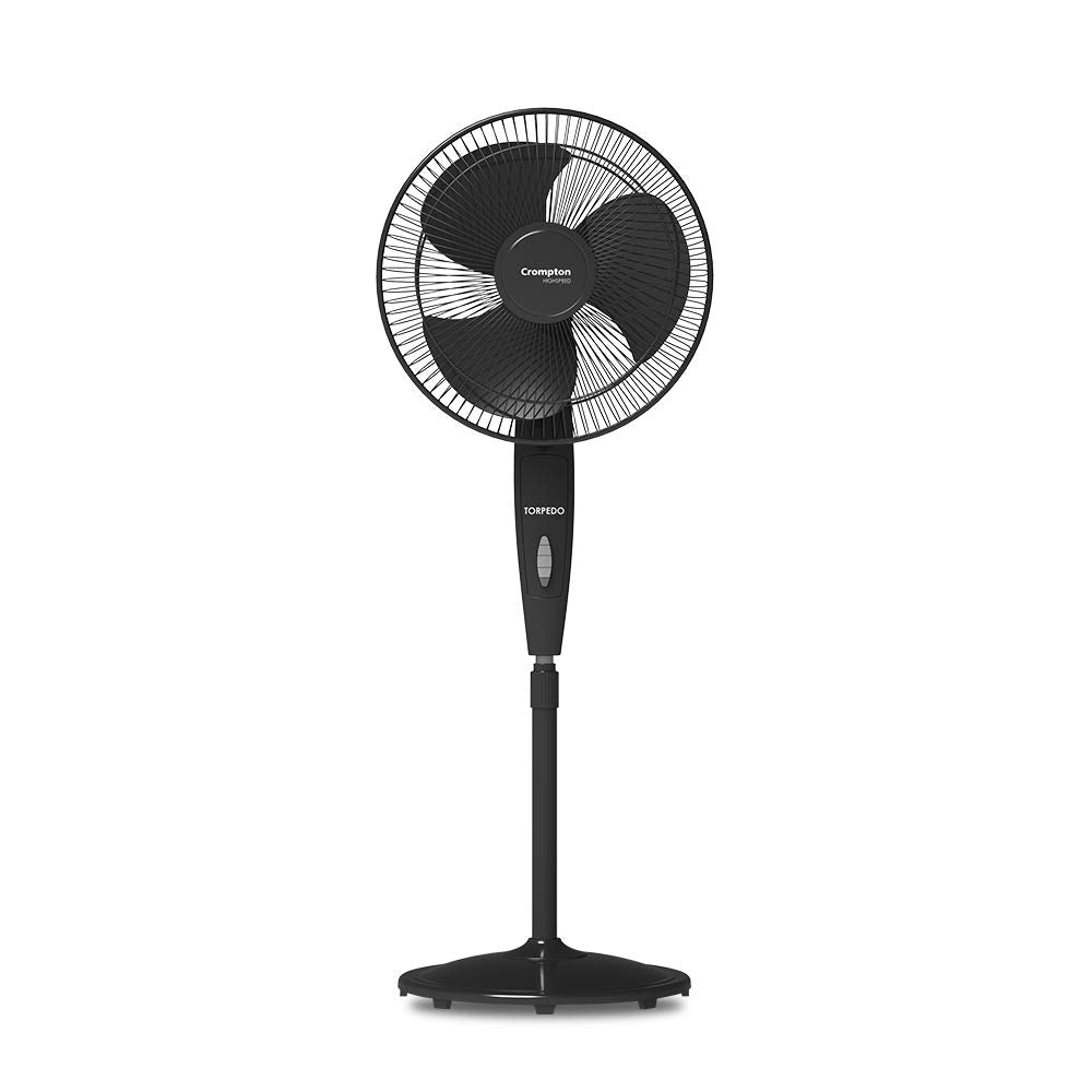 Crompton HighSpeed Torpedo 400 mm Pedestal Fan(KD White)