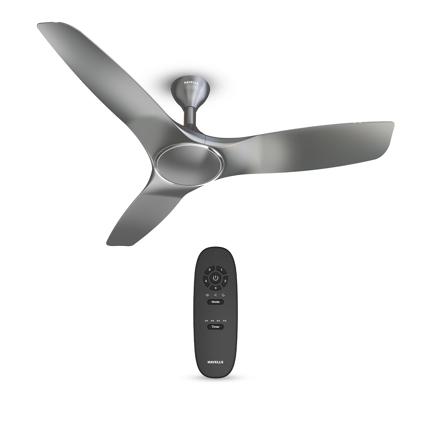 Havells 1200Mm Stealth Prime Bldc Motor Ceiling Fan|Most Silent&Premium, 5 Stars With Rf Remote, 100% Copper|Upto 55% Energy Saving, Timer, Memory Backup|(Pack Of 1, Marbel Dusk)