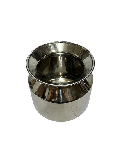 Dynore Stainless Steel Heavy Lota/Kalash/Milk Pot- 1200 ml- Set of 2
