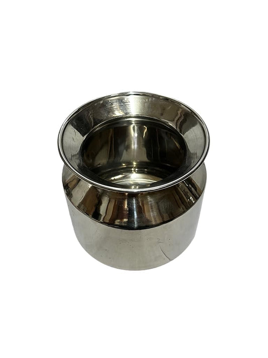 Dynore Stainless Steel Heavy Lota/Kalash/Milk Pot- 1200 ml- Set of 2
