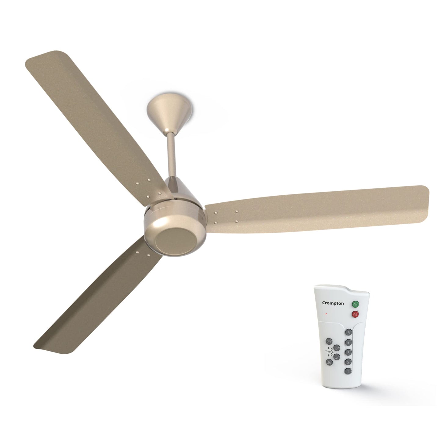 Crompton Energion Groove 1200mm (48 inch) Ceiling Fan (Opal White), Pack of 1, (5 Years Warranty)