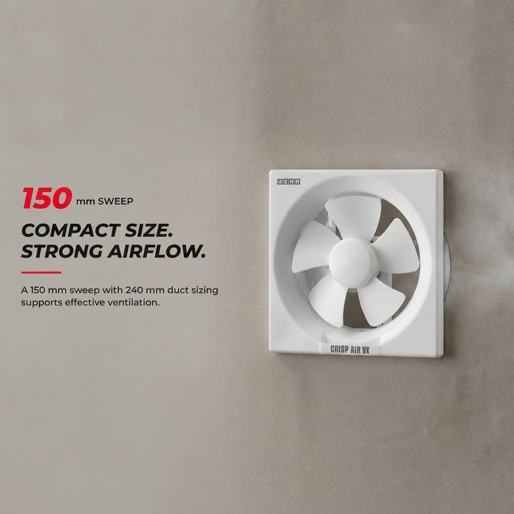 USHA CRISP AIR VX 150mm Exhaust Fan-3