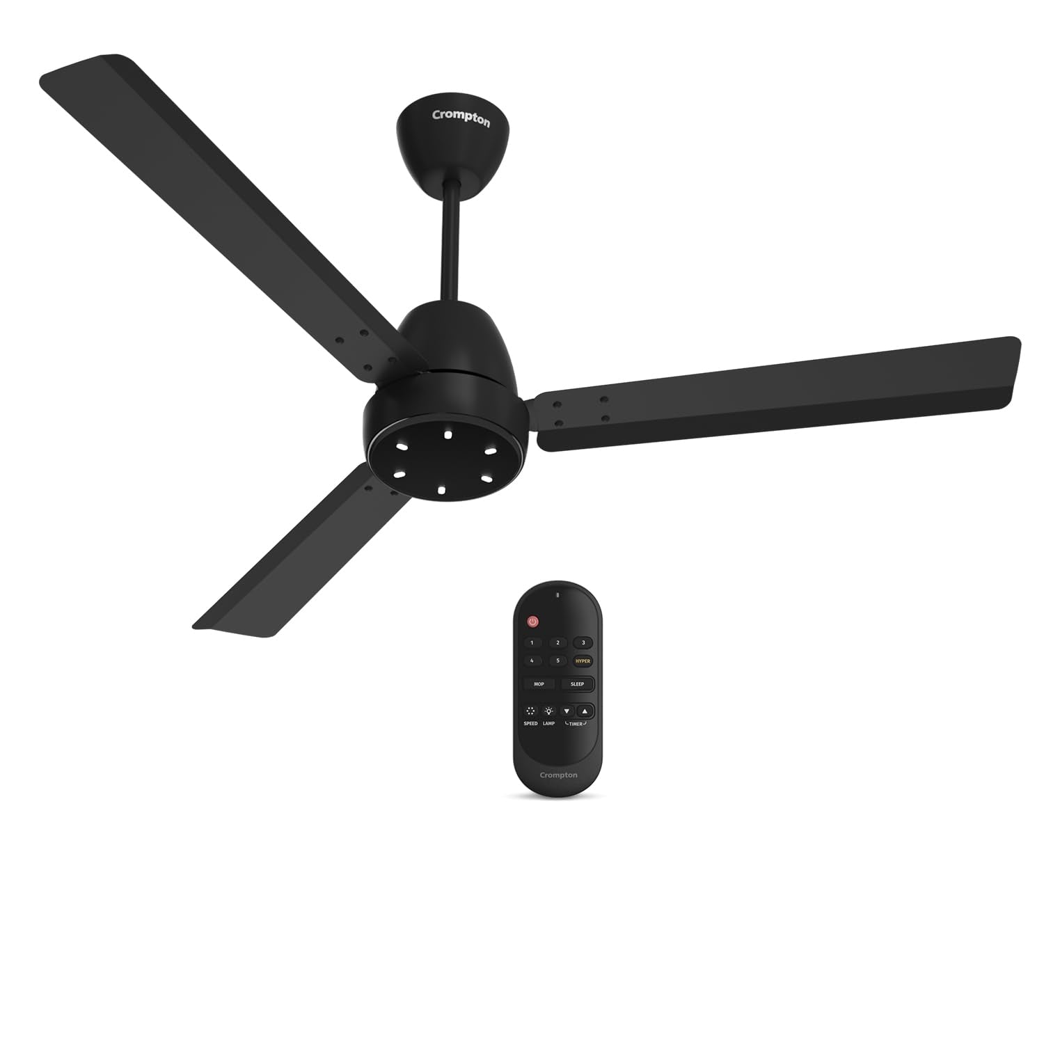Crompton Energion Niteo 1200 mm BLDC Ceiling Fan | Warm Ambient LED Indicators | Remote Control | BEE 5 Star Energy Rating | Superior Air Delivery | 4 Year Manufacturer Warranty | Ivory
