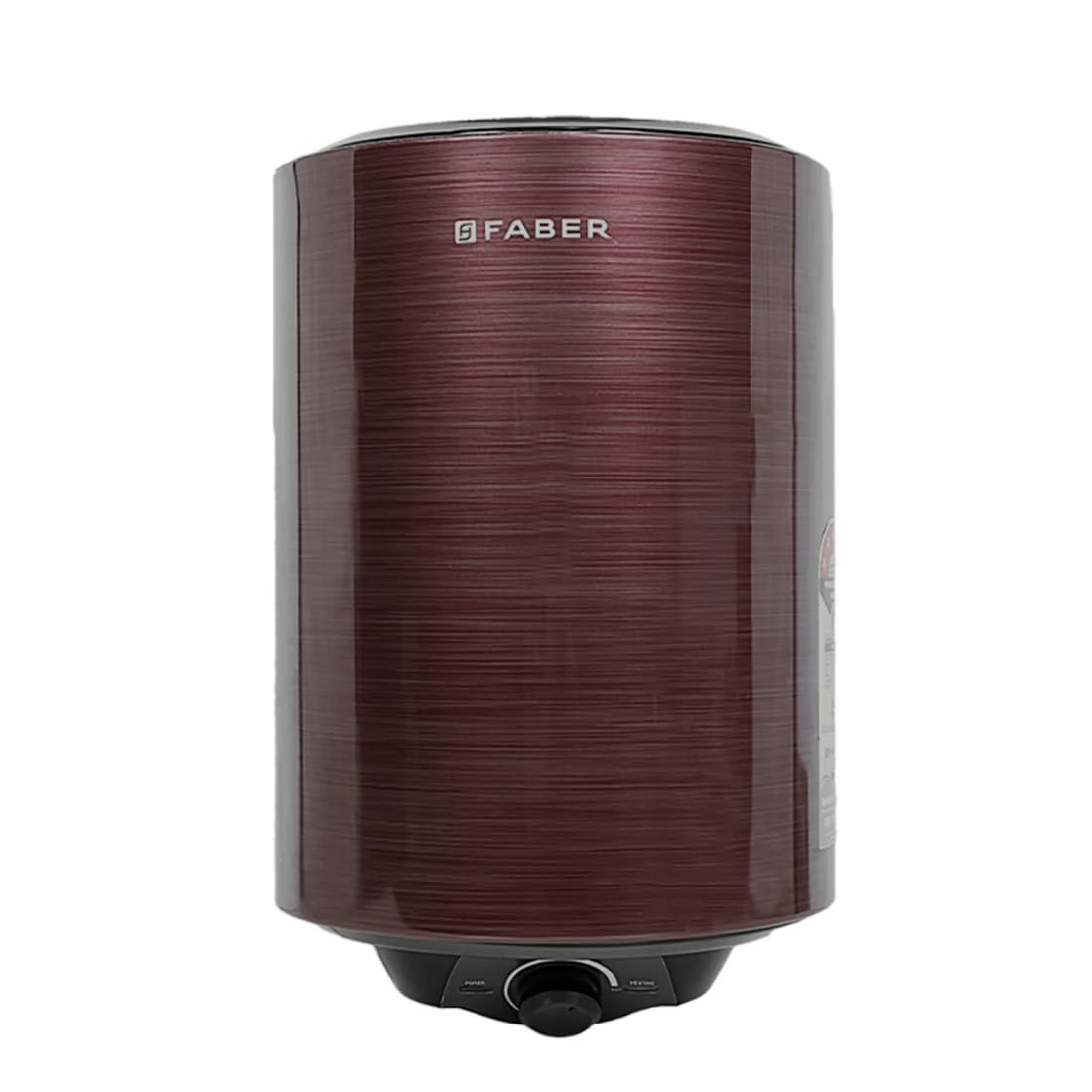 Faber Jazz Elite 15L Vertical Storage Water Geyser | Heating Indicator, 8 Bar Pressure, Titanium Glassline Coated Tank, 