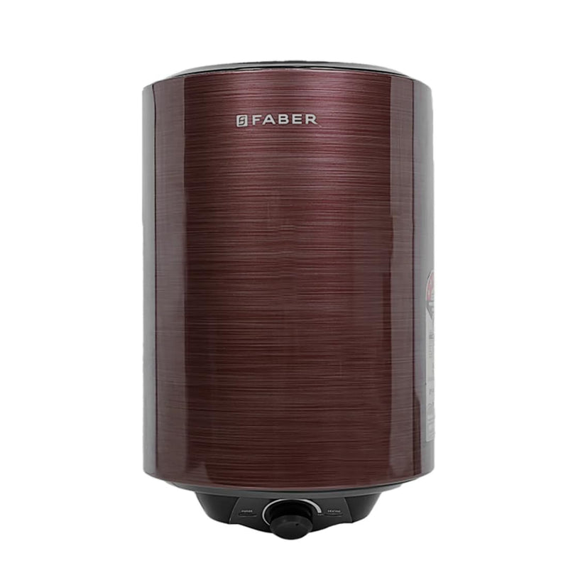 Faber Jazz Elite 15L Vertical Storage Water Geyser | Heating Indicator, 8 Bar Pressure, Titanium Glassline Coated Tank, 