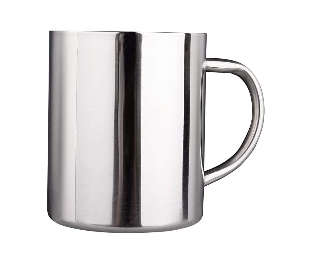 Rudra Exports Stainless Steel Double Wall Coffee Mug 500 ml Coffee Mug Tea Cups, Camping Mugs Sets (Pack of 4)